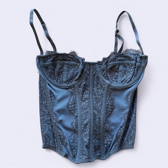 Urban Outfitters Tops - Urban Outfitters Blue Corset Top